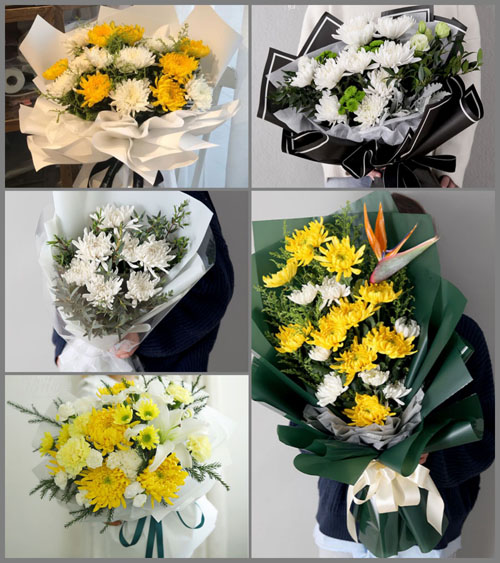 河南南阳邓州市桑庄镇赵湾村白事花束代送